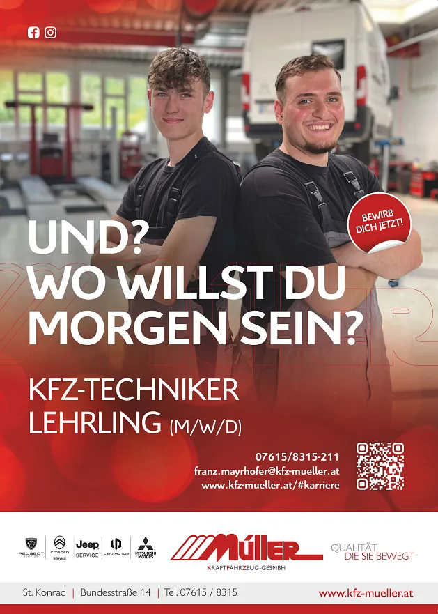 Lehrling Stelleninserat