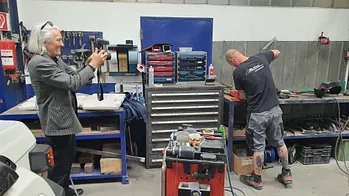 Andreas Gruber zu Besuch in unserem Autohaus.