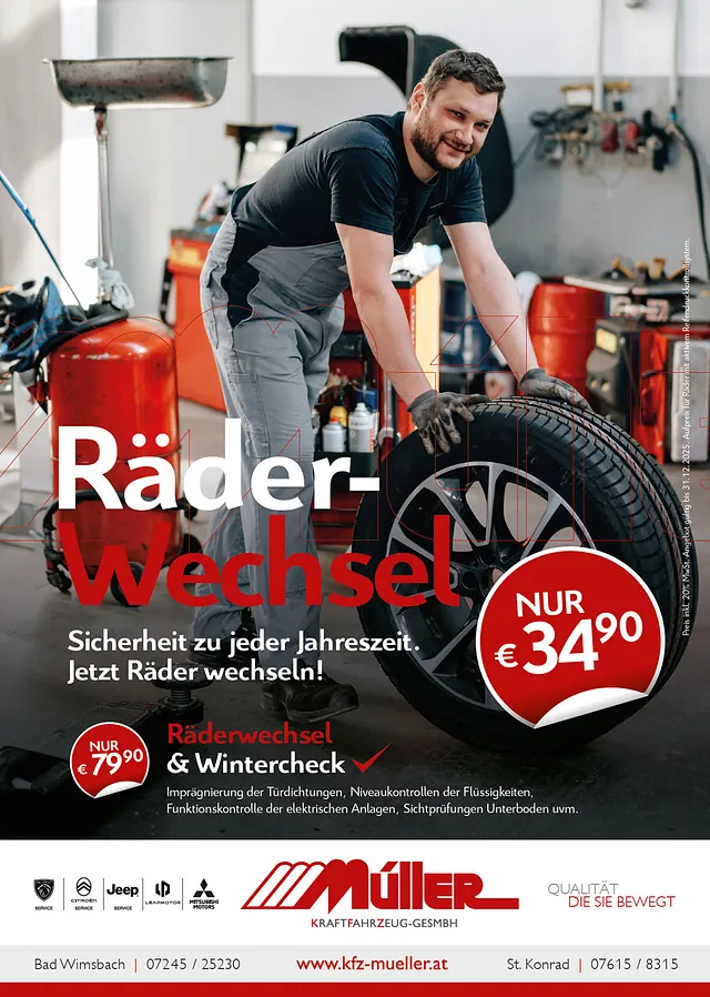Werkstatt Müller Kraftfahrzeug GesmbH in Bad Wimsbach-Neydharting, 